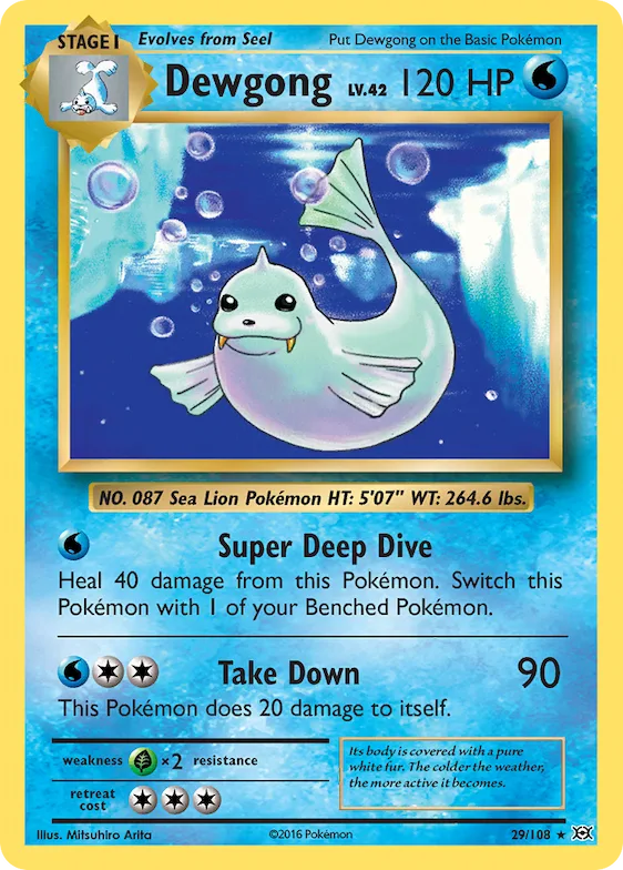 Dewgong 29 – Evoluções
