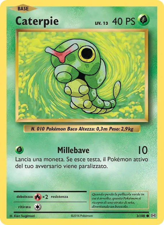 Caterpie 3 – Evoluzioni