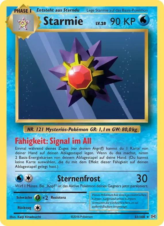 Starmie 31 – Evolution