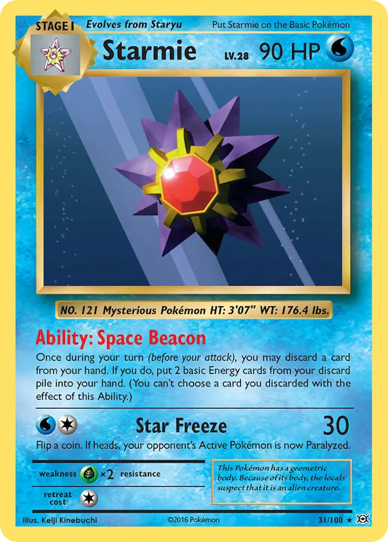 Starmie #31 – Evolutions