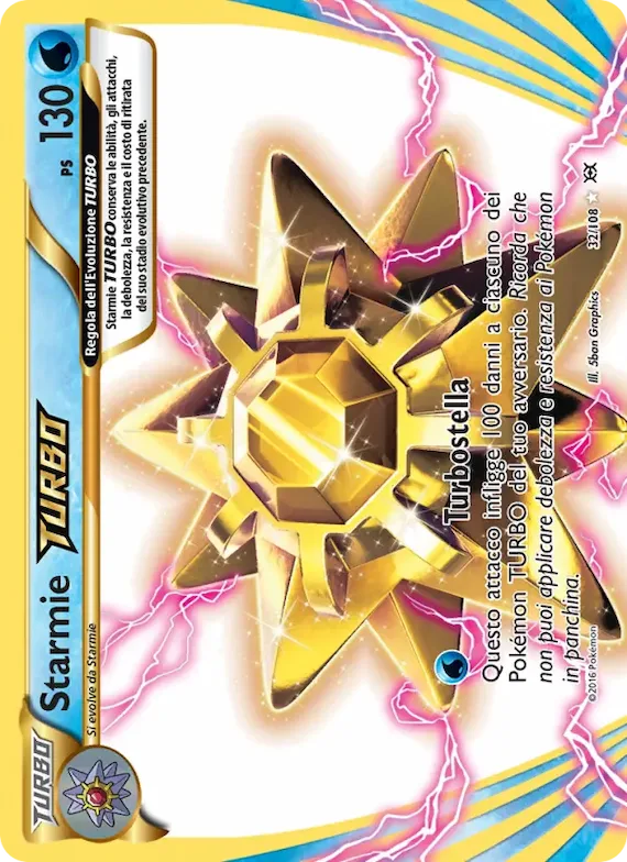 Starmie TURBO 32 – Evoluzioni