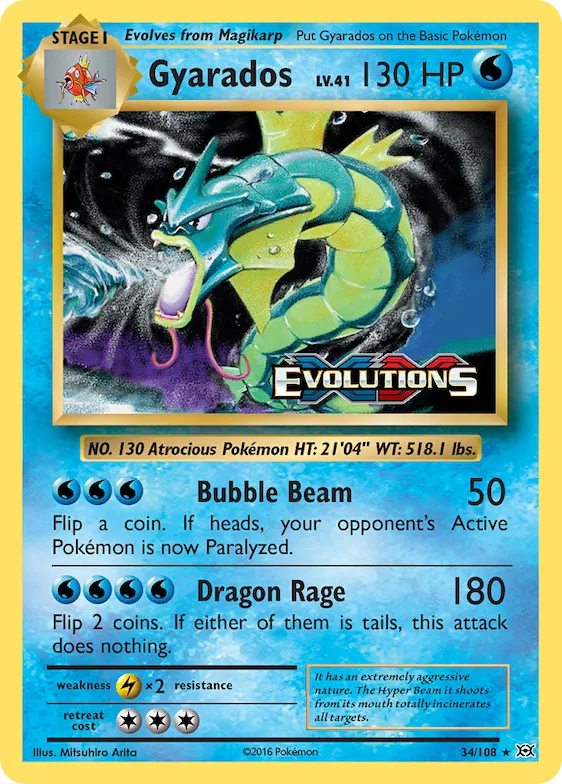 Gyarados #34 – Evolutions
