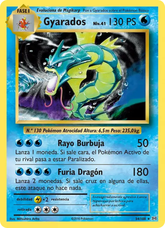 Gyarados 34 – Evoluciones