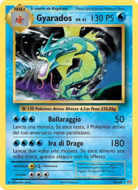 Gyarados 34 – Evoluzioni