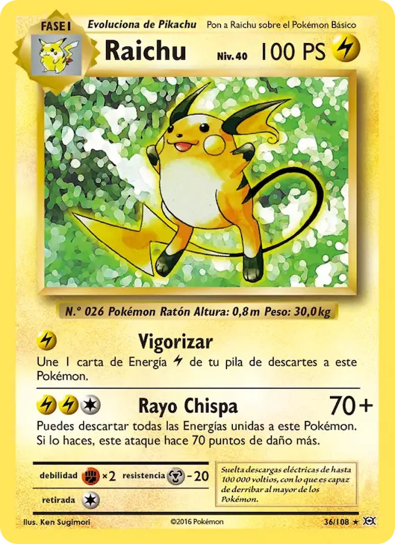 Raichu 36 – Evoluciones
