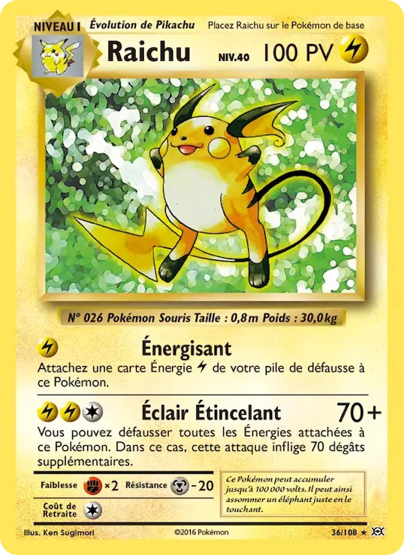 Raichu 36 – Évolutions