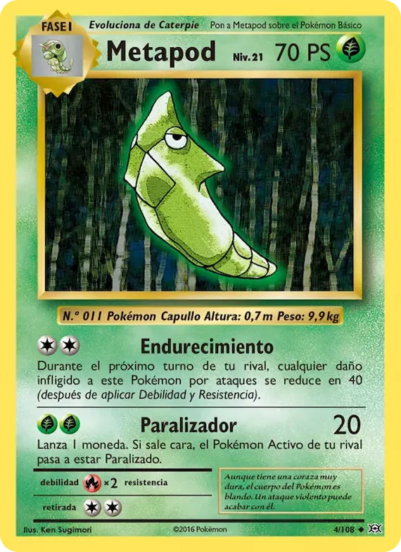 Metapod 4 – Evoluciones