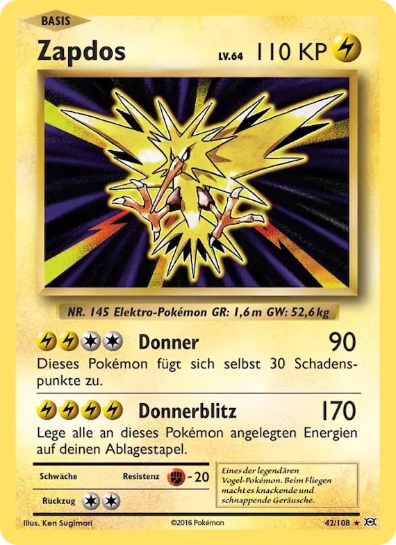 Zapdos 42 – Evolution