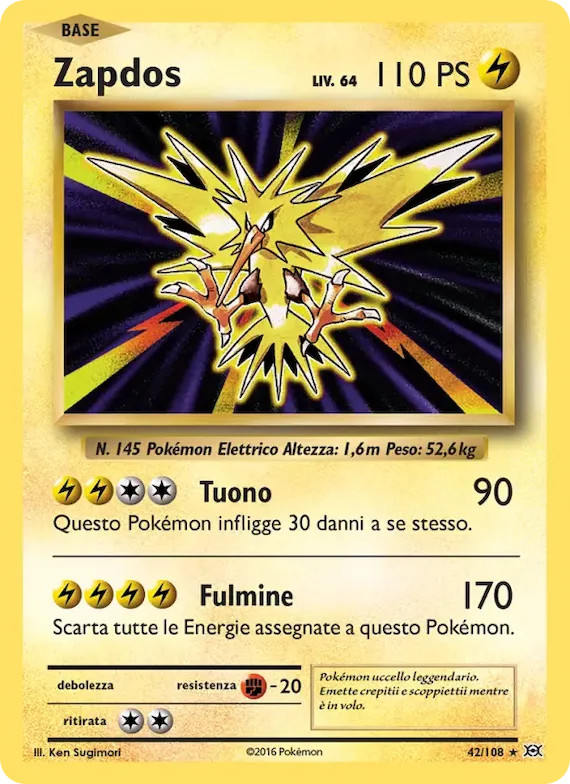 Zapdos 42 – Evoluzioni