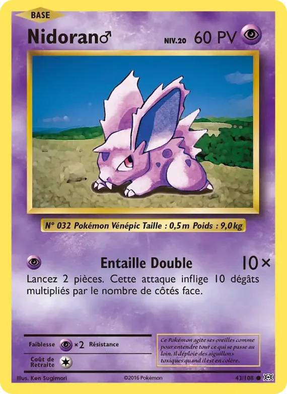 Nidoran♂ 43 – Évolutions