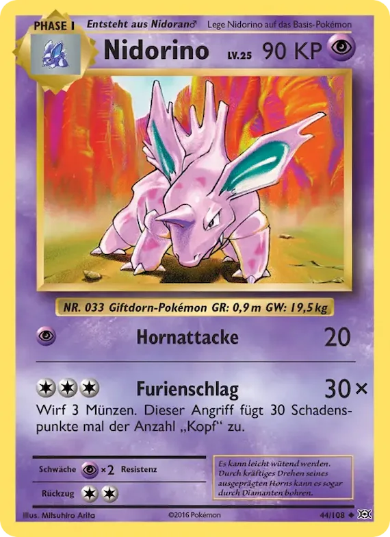 Nidorino 44 – Evolution