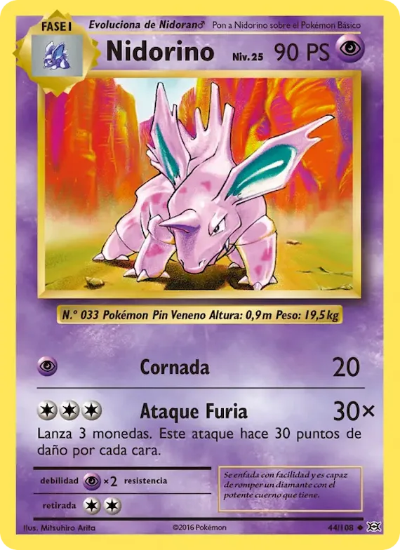 Nidorino 44 – Evoluciones