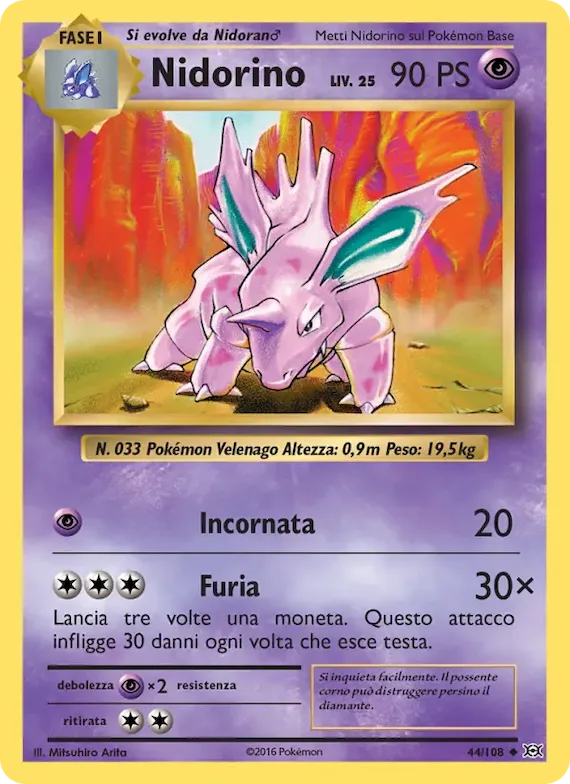 Nidorino 44 – Evoluzioni