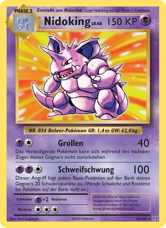 Nidoking 45 – Evolution