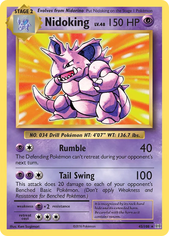 Nidoking #45 – Evolutions