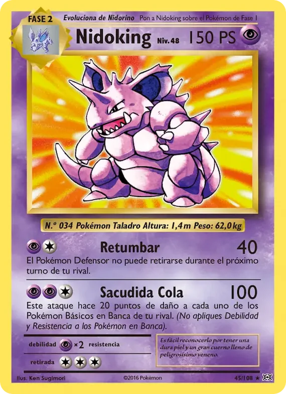 Nidoking 45 – Evoluciones