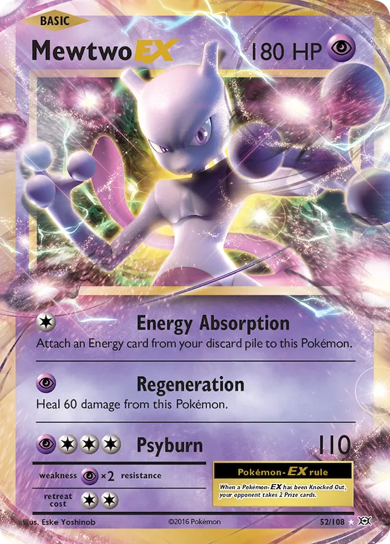 Mewtwo-EX #52 – Evolutions