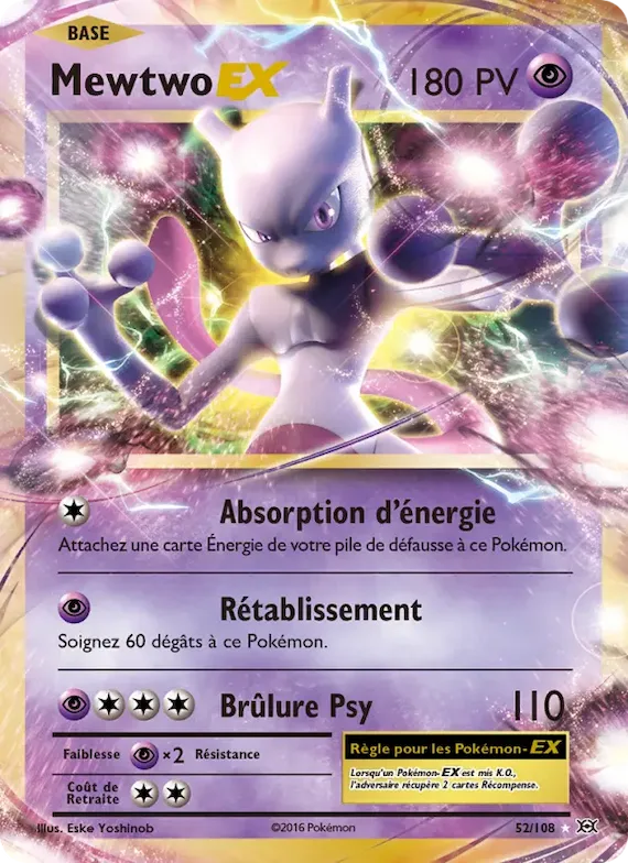 Mewtwo EX 52 – Évolutions