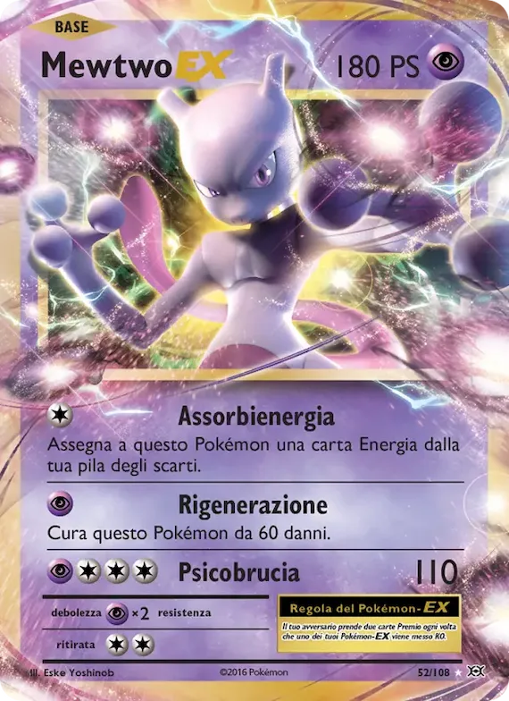 Mewtwo EX 52 – Evoluzioni