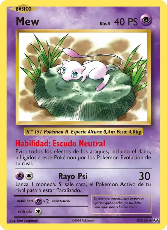 Mew 53 – Evoluciones