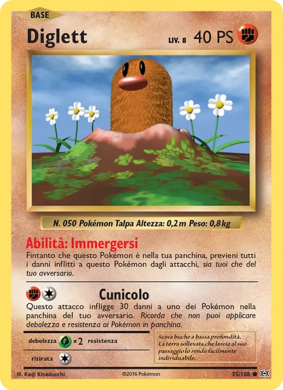 Diglett 55 – Evoluzioni