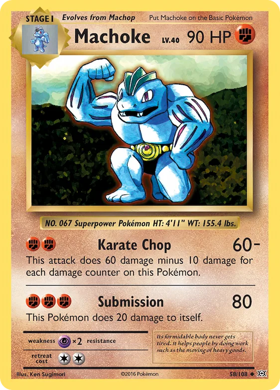 Machoke 58 – Evoluções