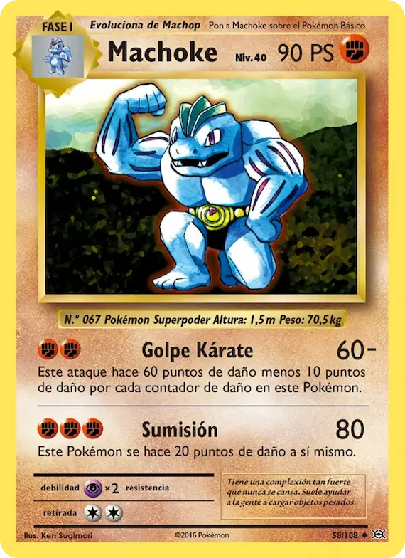 Machoke 58 – Evoluciones