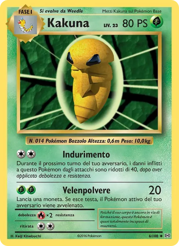 Kakuna 6 – Evoluzioni