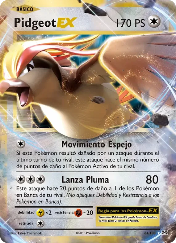 Pidgeot EX 64 – Evoluciones