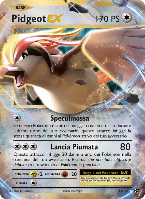Pidgeot EX 64 – Evoluzioni