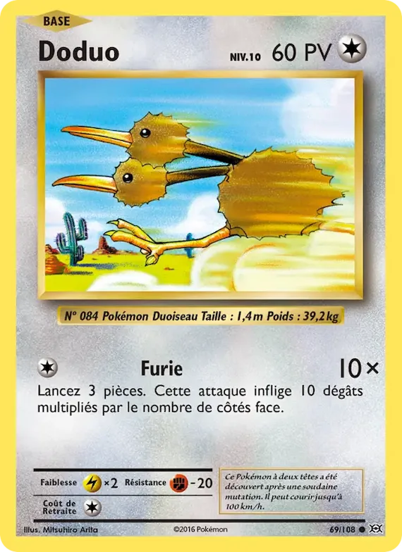 Doduo 69 – Évolutions