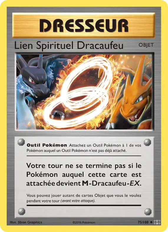 Lien Spirituel Dracaufeu 75 – Évolutions