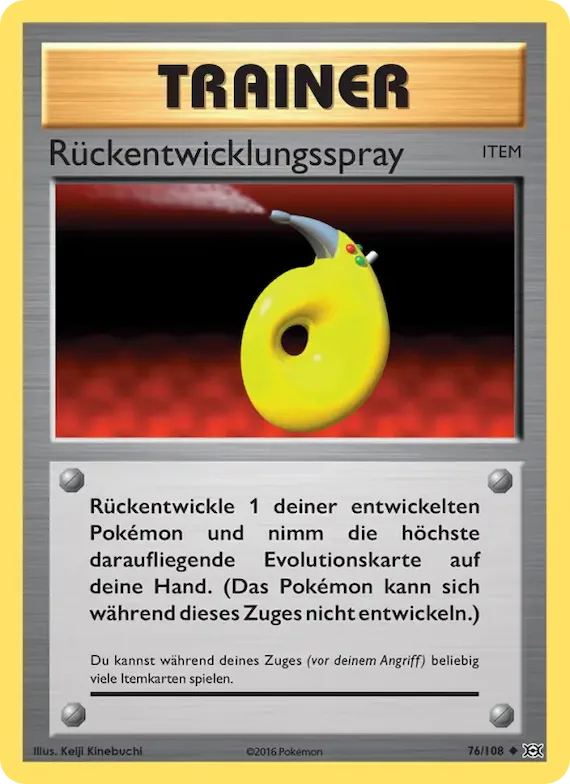 Rückentwicklungsspray 76 – Evolution