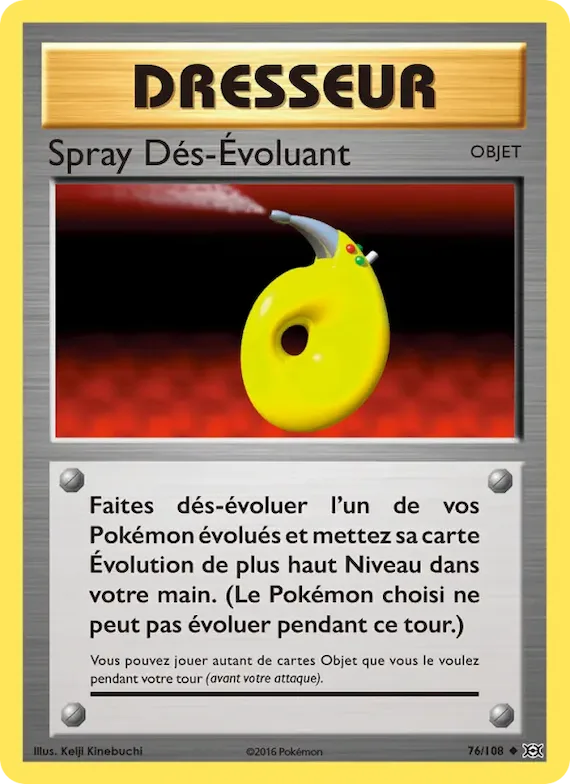 Spray Dés-Évoluant 76 – Évolutions
