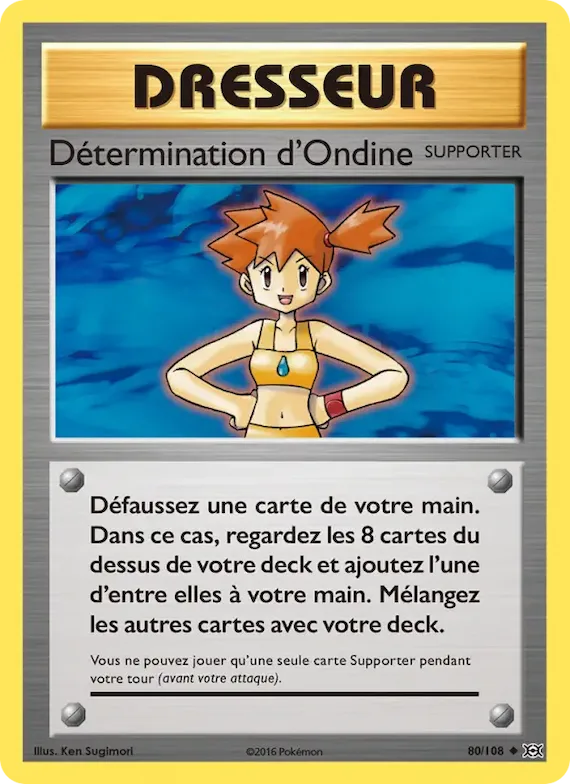 Détermination d'Ondine 80 – Évolutions