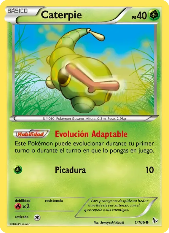 Caterpie 1 – Destellos de Fuego