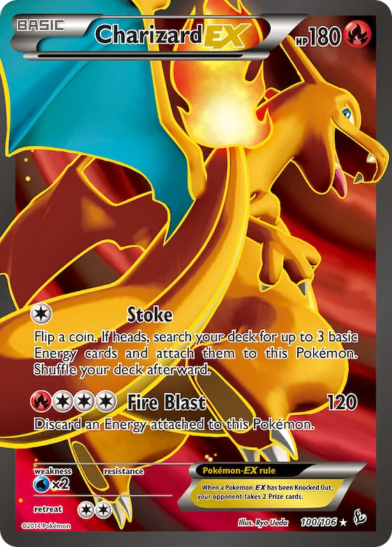 Charizard-EX #100 – Flashfire