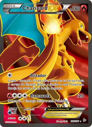 Charizard EX 100 – Destellos de Fuego