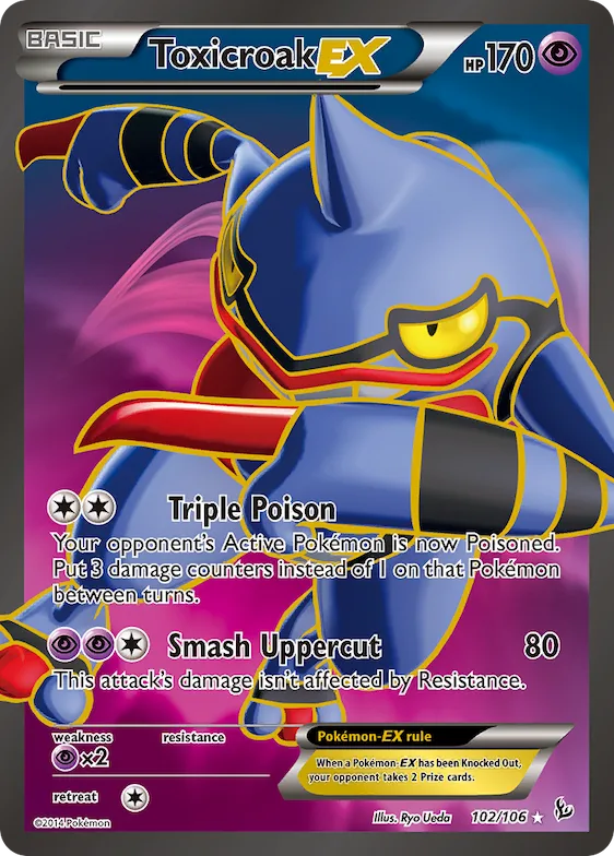 Toxicroak-EX #102 – Flashfire