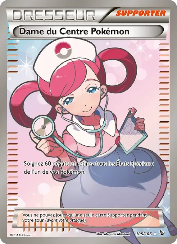 Dame du Centre Pokémon 105 – Étincelles