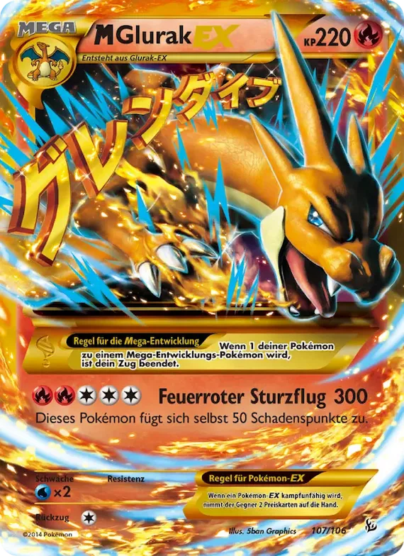 M-Glurak EX 107 – Flammenmeer
