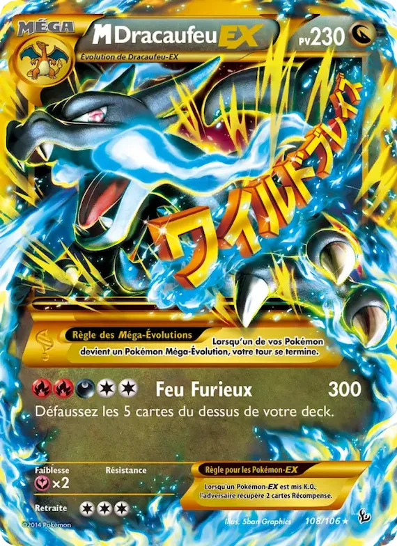 M-Dracaufeu EX 108 – Étincelles