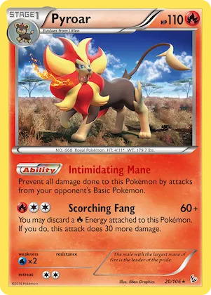 Pyroar #20 – Flashfire