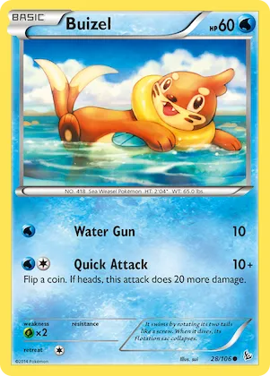 Buizel #28 – Flashfire