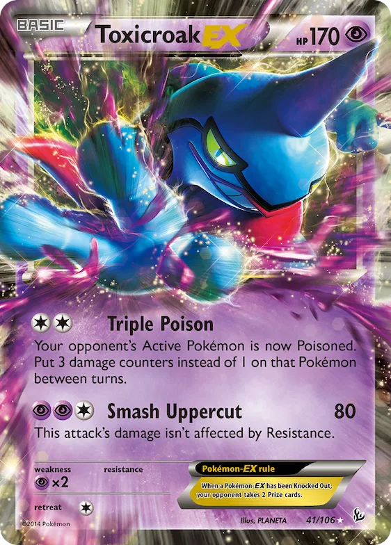 Toxicroak-EX #41 – Flashfire