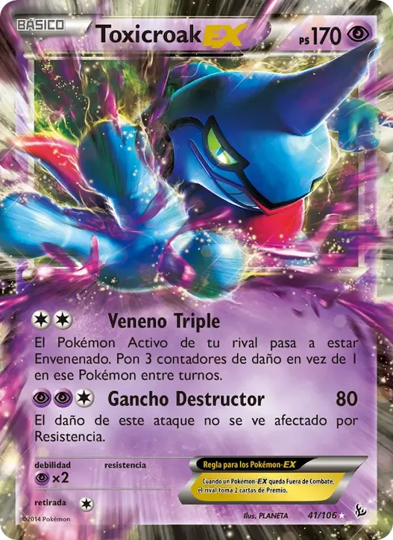 Toxicroak EX 41 – Destellos de Fuego