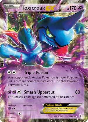 Toxicroak-EX #41 – Flashfire