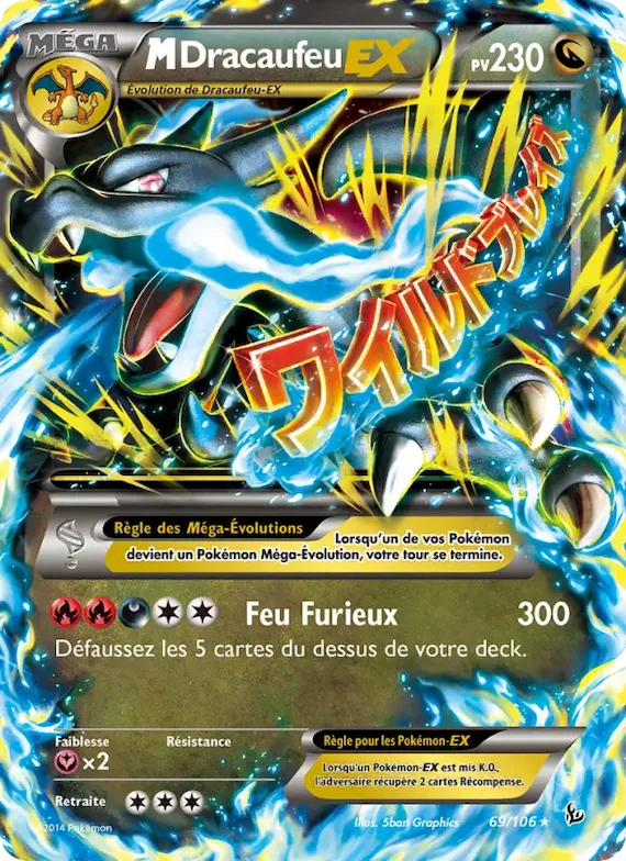 M-Dracaufeu EX 69 – Étincelles