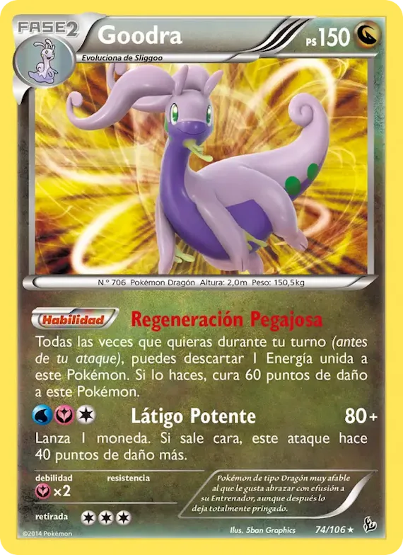 Goodra 74 – Destellos de Fuego