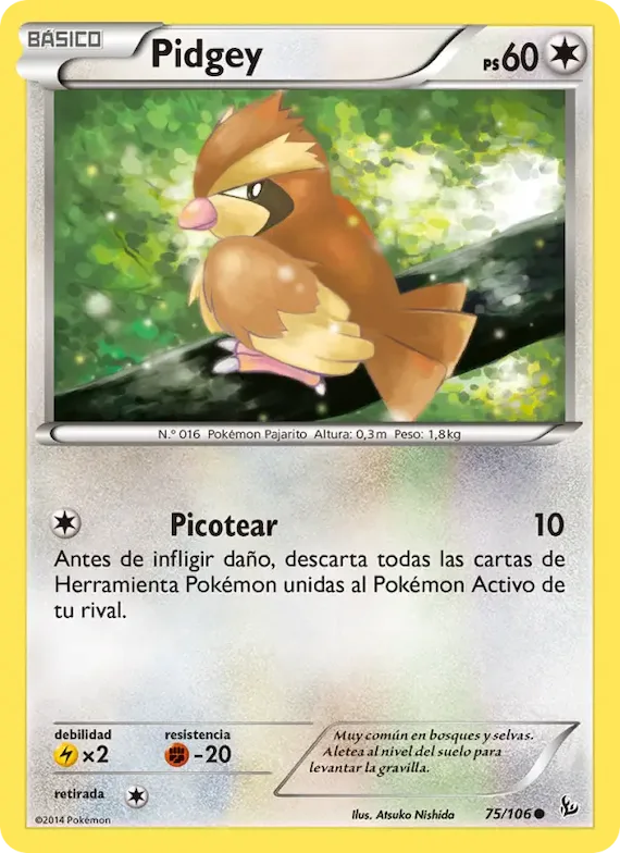 Pidgey 75 – Destellos de Fuego
